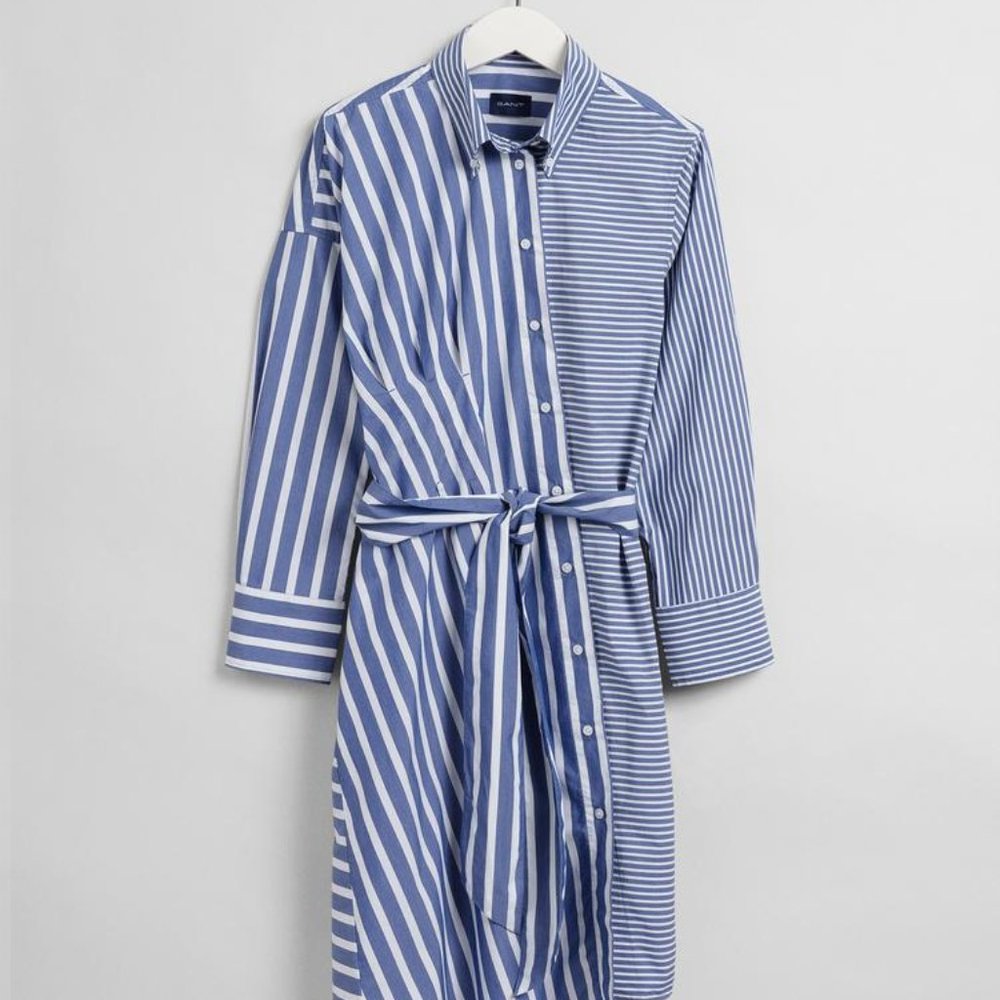 GANT Women's Striped Knot Shirt Dress Size 6 (EUR 36). Will work for US 4